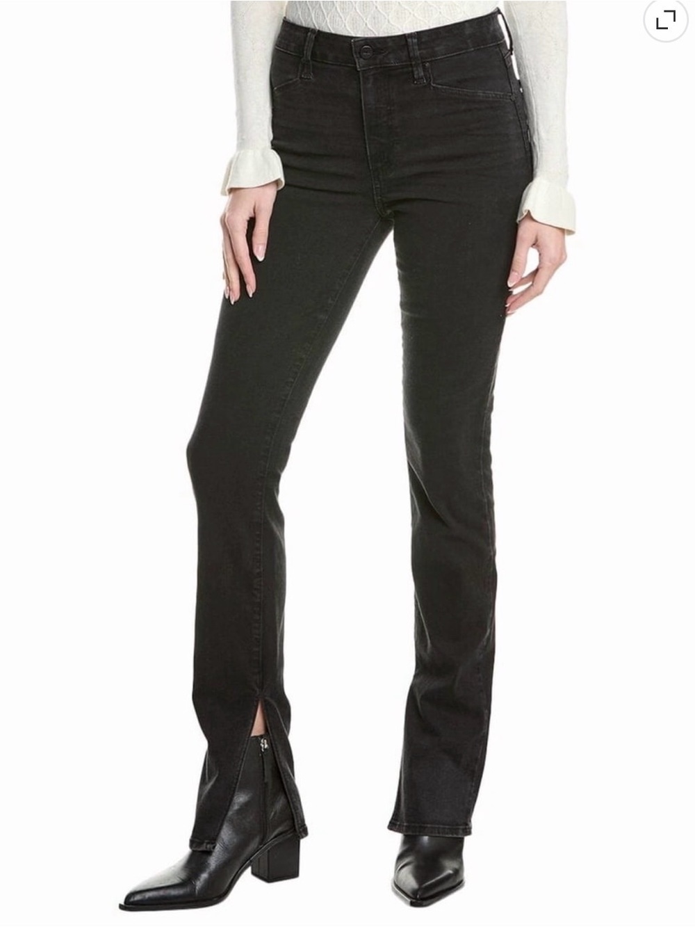 PAIGE Charcoal/Black Constance Skinny Jeans Size 26